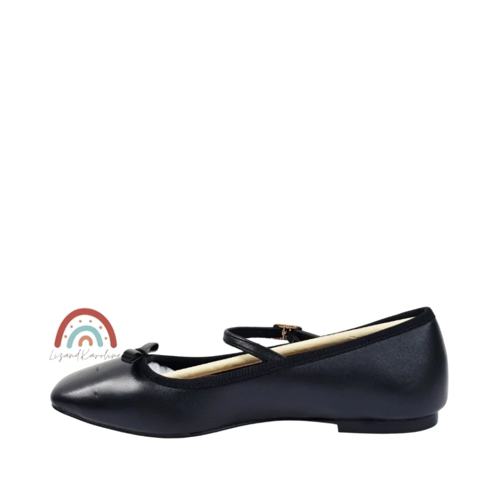 New! Quinn Mary Jane Ballet Flats in Leather